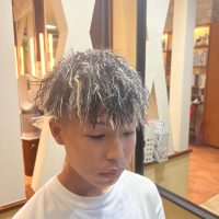 「松山市 メンズ メッシュ ツイストパーマ｜BLUEMOSQ TOKYO」
