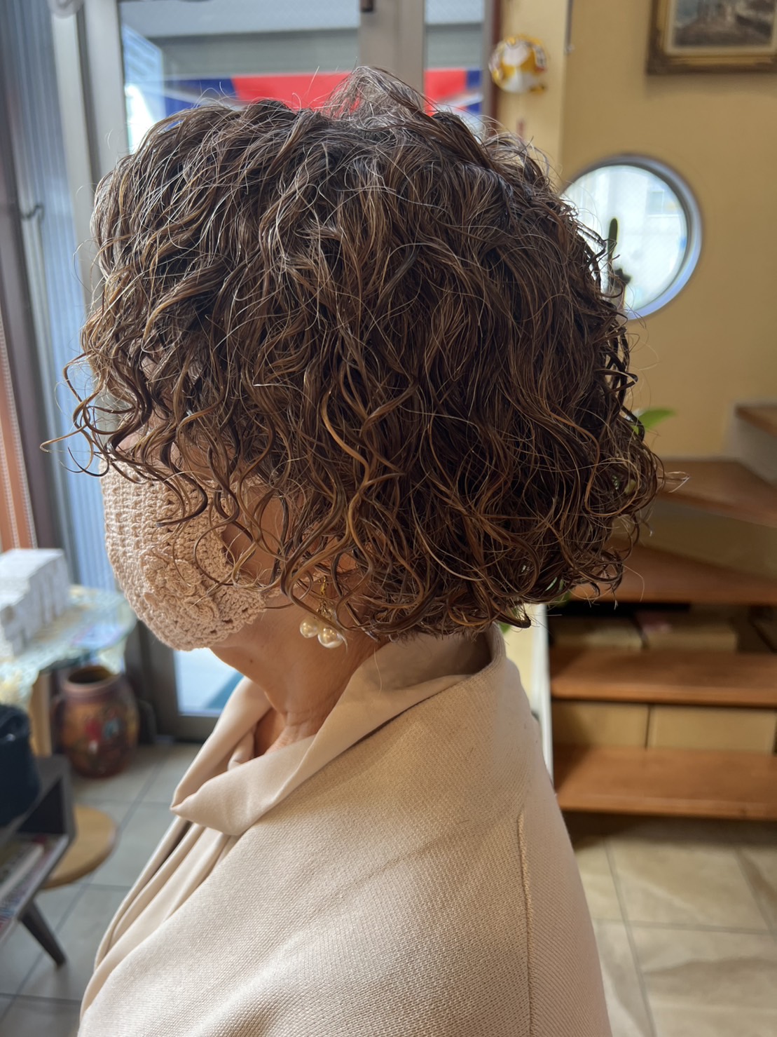 トップにふんわり欲しいミセスに人気のパーマブルーモスクTOKYO