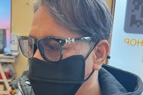 松山市 メンズ シルバーアッシュ 白髪ぼかし 大人メンズヘア 美容室”