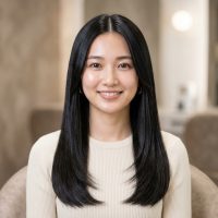 縮毛矯正 ナチュラルストレート ロングヘア 美髪 ストレートヘア 松山美容室 愛媛美容室 髪質改善